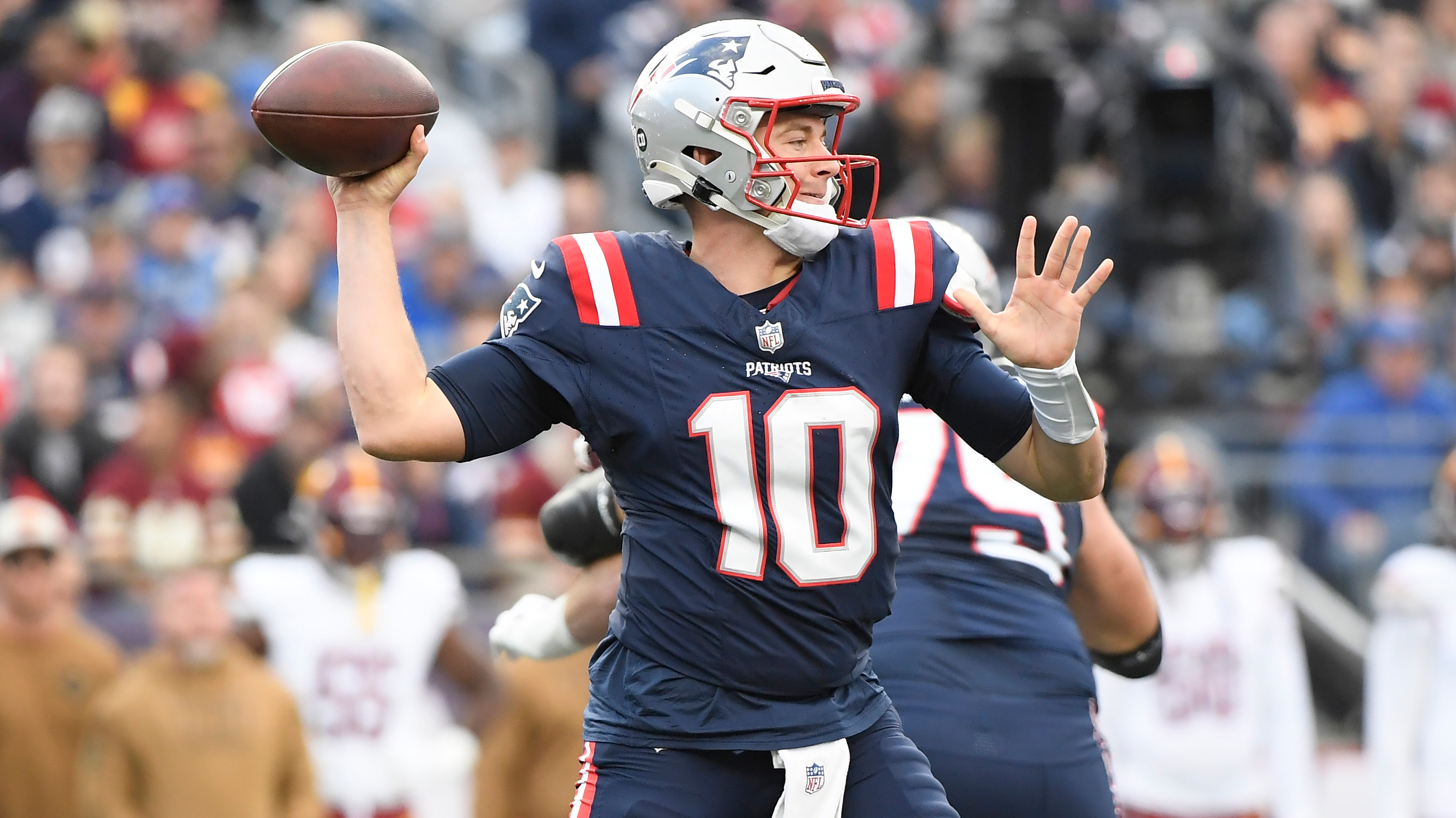 New England Patriots quarterback Mac Jones